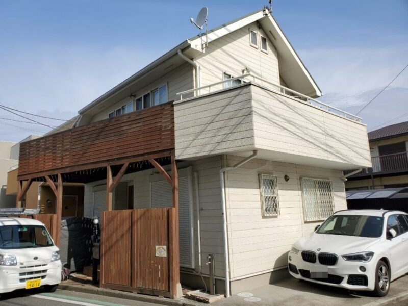 藤沢市　I様邸 外壁・屋根塗装・バルコニー防水・ウッドデッキ新設工事