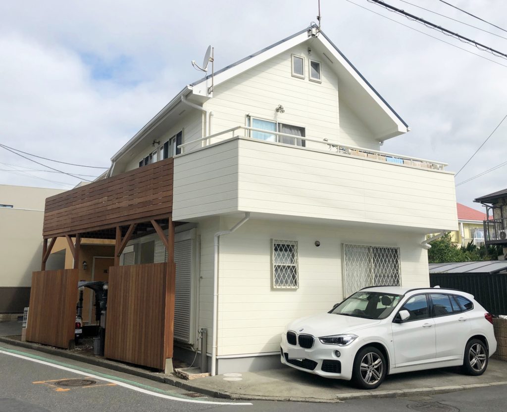 藤沢市 I様邸 外壁・屋根塗装・バルコニー防水・ウッドデッキ新設工事