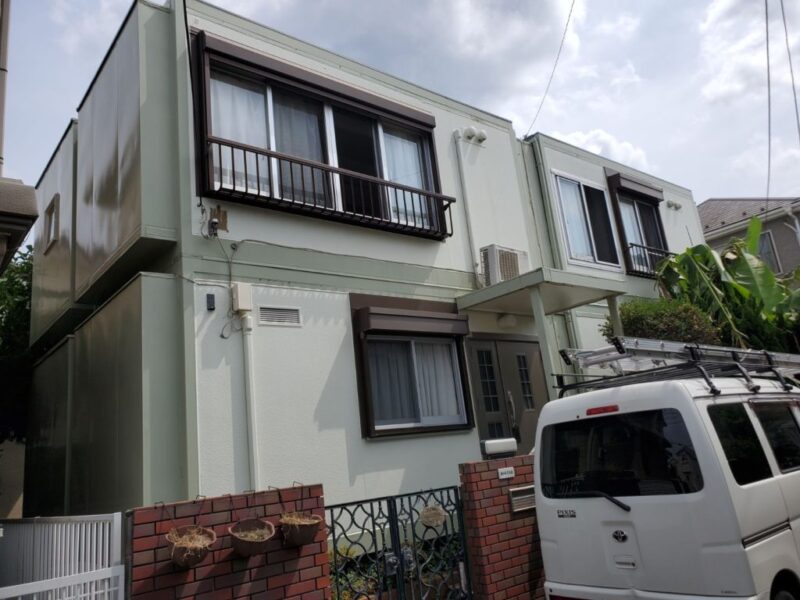 神奈川県藤沢市 S様邸 外壁・付帯部塗装・屋根カバー工法-施工事例