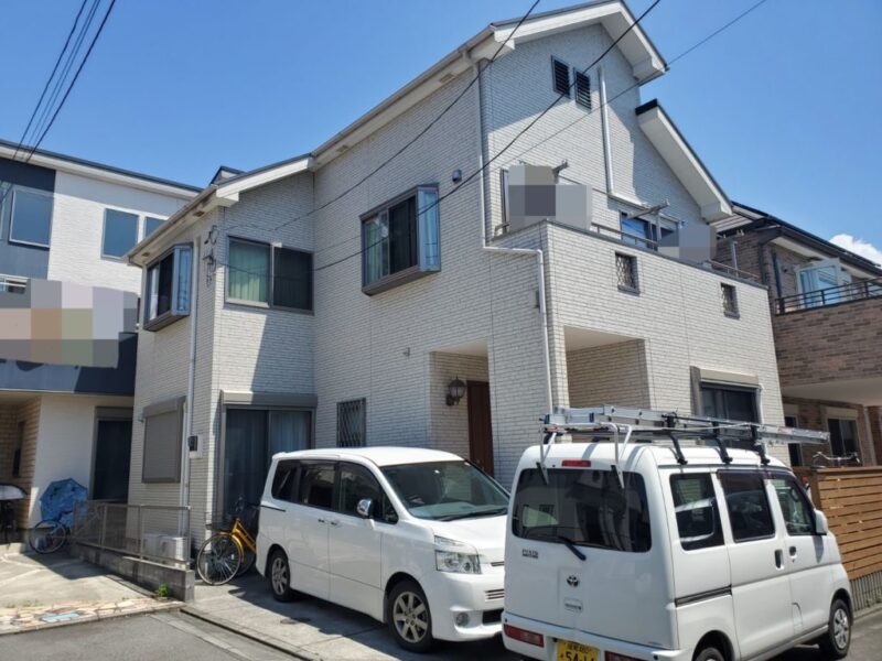 藤沢市 K様邸 外壁・屋根・付帯部・ウッドデッキ塗装・バルコニー防水工事-施工事例