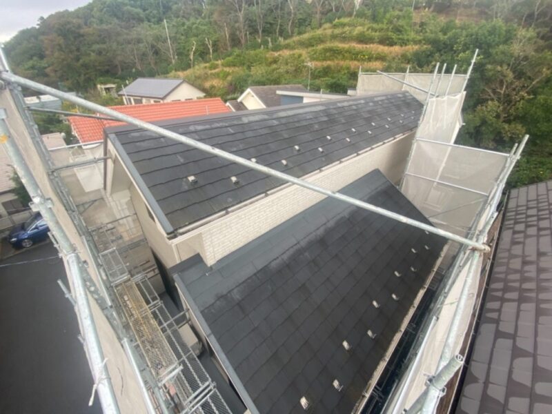 藤沢市 K様邸 外壁・屋根・付帯部・ウッドデッキ塗装・バルコニー防水工事-施工事例