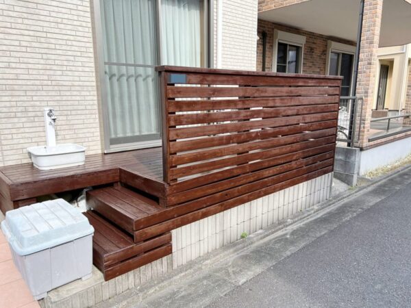 藤沢市 K様邸 外壁・屋根・付帯部・ウッドデッキ塗装・バルコニー防水工事-施工事例