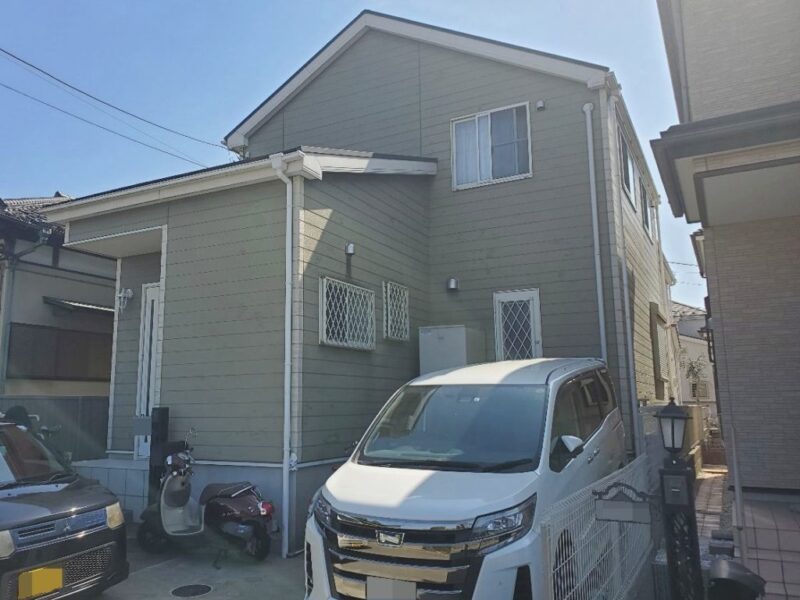 藤沢市 Ｍ様邸 外壁・屋根・付帯部塗装・バルコニー防水工事-施工前