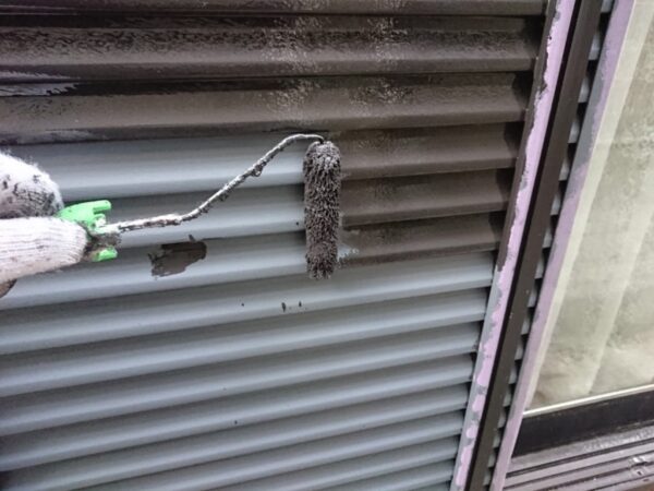 藤沢市 Ｋ様邸 付帯部塗装・バルコニー防水・屋根カバー工事-施工中