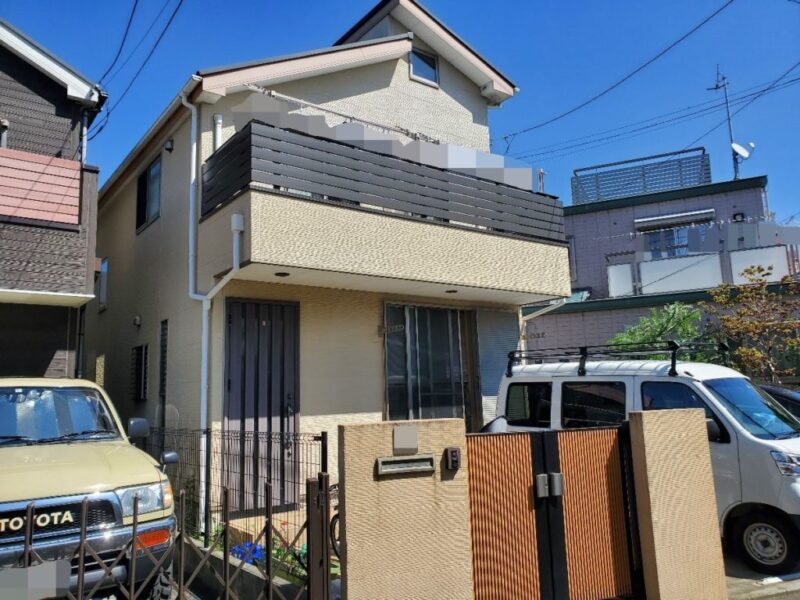 藤沢市 Ｎ様邸 外壁・屋根・付帯部塗装・バルコニー防水工事-施工前