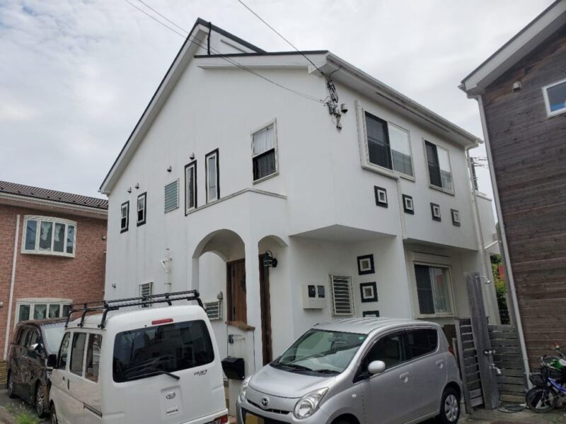 藤沢市 Ｎ様邸 外壁・屋根・付帯部塗装・バルコニー防水工事-施工前