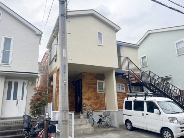 藤沢市 Ｔ様邸 外壁・付帯部・鉄骨階段塗装工事-施工後