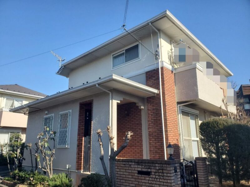 藤沢市 Ｆ様邸 外壁・屋根・付帯部塗装・幕板板金工事-施工事例