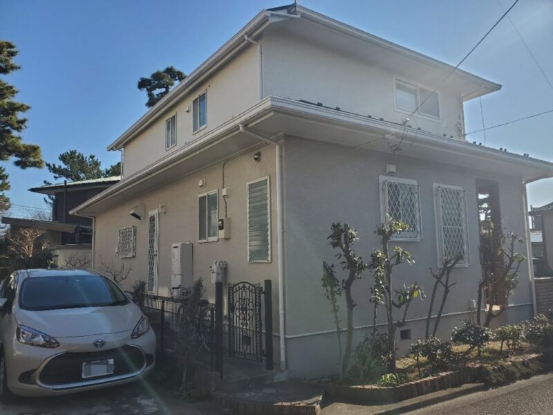 藤沢市 Ｆ様邸 外壁・屋根・付帯部塗装・幕板板金工事-施工事例