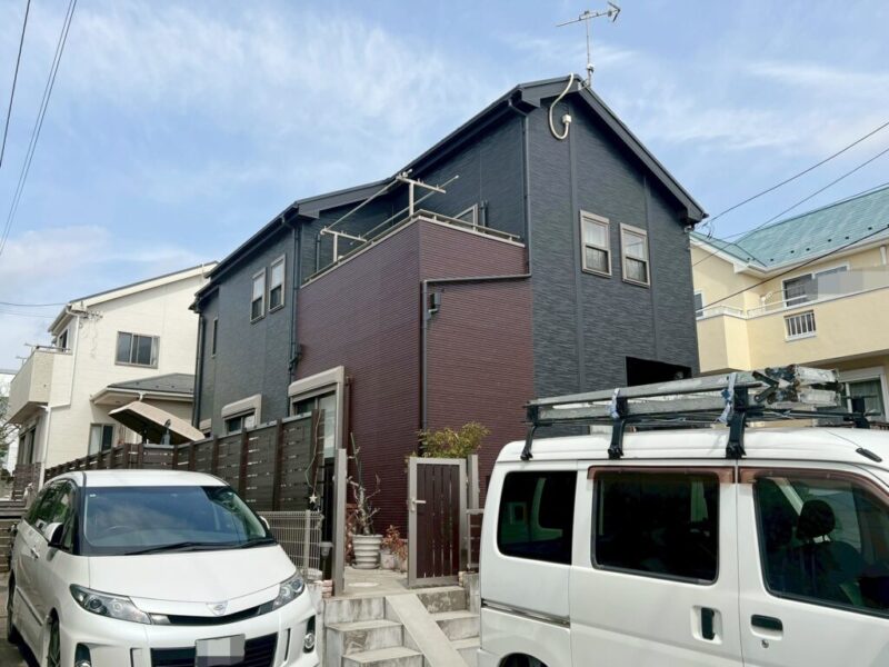 藤沢市 Ｍ様邸 外壁・屋根・付帯部塗装・バルコニー防水工事-施工事例