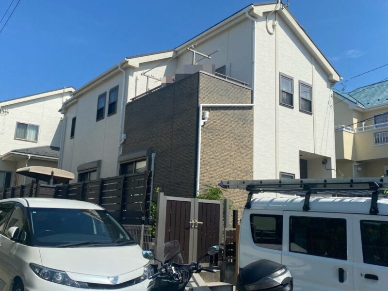 藤沢市 Ｍ様邸 外壁・屋根・付帯部塗装・バルコニー防水工事-施工事例